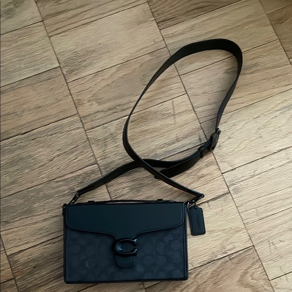 Coach Black Leather Crossbody Bag - Picture 1 of 3